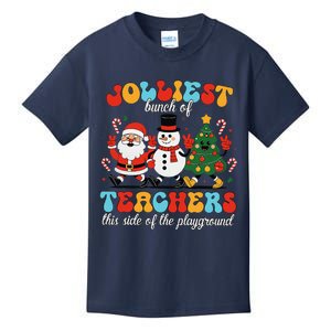 Jolliest Bunch Of Teachers This Side Of The Playground Xmas Kids T-Shirt