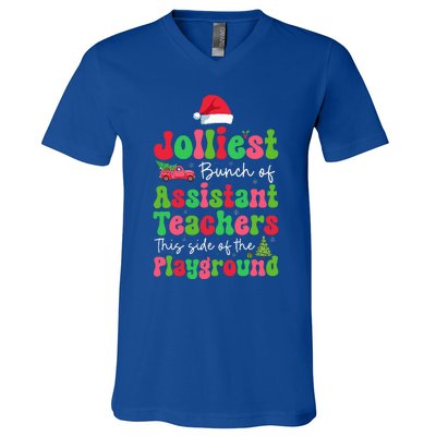 Jolliest Bunch Of Assistant Teachers Of Playground V-Neck T-Shirt