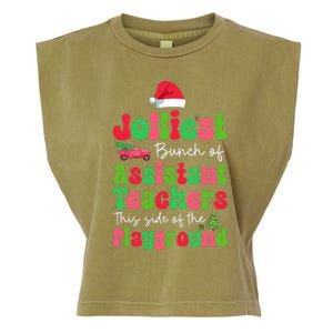 Jolliest Bunch Of Assistant Teachers Of Playground Garment-Dyed Women's Muscle Tee