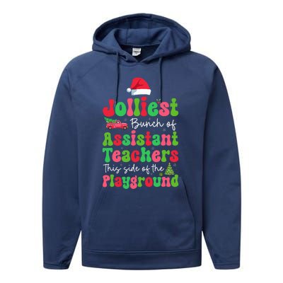 Jolliest Bunch Of Assistant Teachers Of Playground Performance Fleece Hoodie