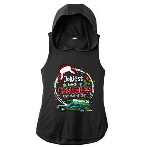 Jolliest Bunch Of Assholes This Side Of The Nut House Ladies PosiCharge Tri-Blend Wicking Draft Hoodie Tank