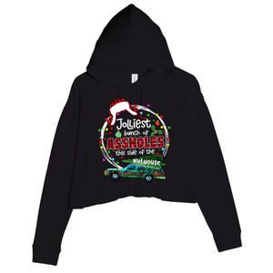 Jolliest Bunch Of Assholes This Side Of The Nut House Crop Fleece Hoodie