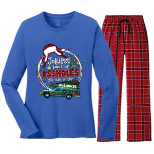 Jolliest Bunch Of Assholes This Side Of The Nut House Women's Long Sleeve Flannel Pajama Set 