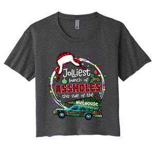 Jolliest Bunch Of Assholes This Side Of The Nut House Women's Crop Top Tee