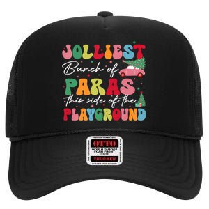 Jolliest Bunch Of Paras This Side Of The Playground Teacher High Crown Mesh Back Trucker Hat