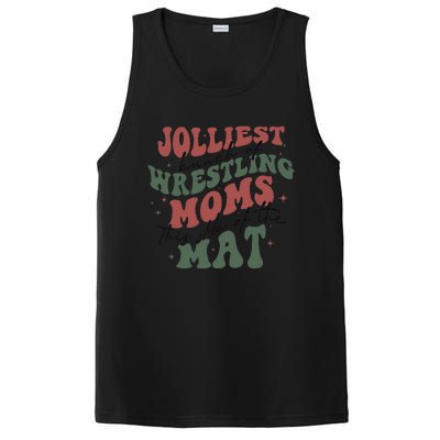 Jolliest Bunch Of Wrestling Moms This Side Of The Mat Xmas PosiCharge Competitor Tank