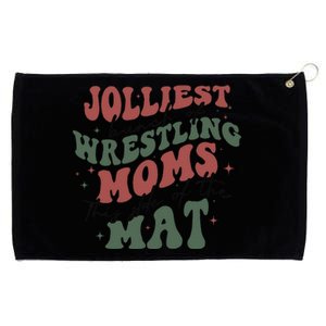 Jolliest Bunch Of Wrestling Moms This Side Of The Mat Xmas Grommeted Golf Towel