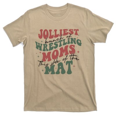 Jolliest Bunch Of Wrestling Moms This Side Of The Mat Xmas T-Shirt