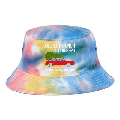 Jolliest Bunch Of Teachers This Side Of The Hallway Tie Dye Newport Bucket Hat