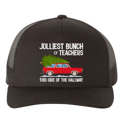 Jolliest Bunch Of Teachers This Side Of The Hallway Yupoong Adult 5-Panel Trucker Hat