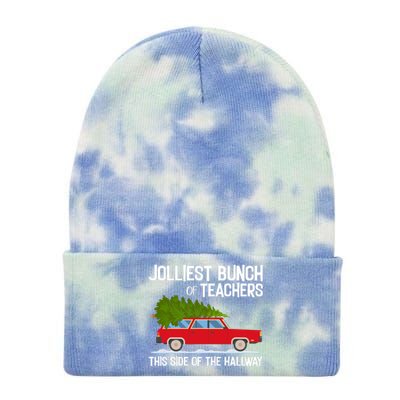 Jolliest Bunch Of Teachers This Side Of The Hallway Tie Dye 12in Knit Beanie