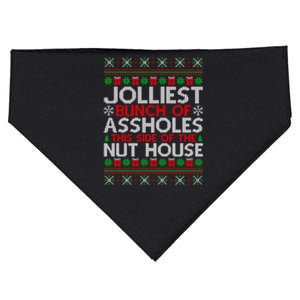 Jolliest Bunch Of Assholes This Side Of The Nut House Long Sleeve USA-Made Doggie Bandana