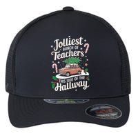 Jolliest Bunch Of Teachers This Side Of The Hallway Xmas Flexfit Unipanel Trucker Cap