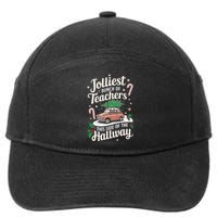 Jolliest Bunch Of Teachers This Side Of The Hallway Xmas 7-Panel Snapback Hat