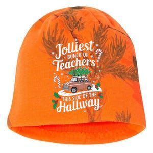 Jolliest Bunch Of Teachers This Side Of The Hallway Xmas Kati - Camo Knit Beanie