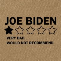 Joe Biden One Star Review Very Bad Would Not Recommend Cotton Canvas Backpack