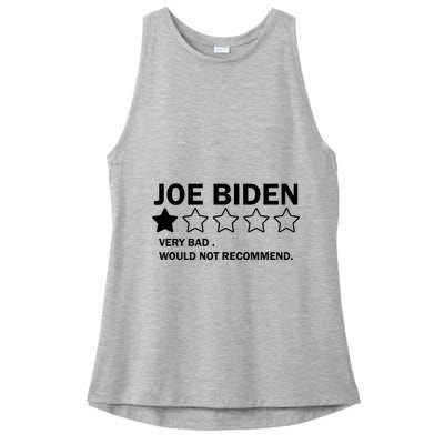 Joe Biden One Star Review Very Bad Would Not Recommend Ladies PosiCharge Tri-Blend Wicking Tank