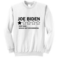 Joe Biden One Star Review Very Bad Would Not Recommend Sweatshirt