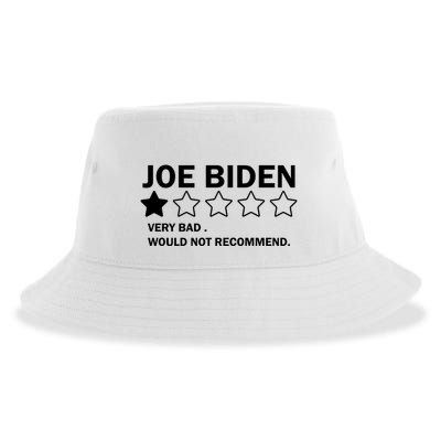 Joe Biden One Star Review Very Bad Would Not Recommend Sustainable Bucket Hat