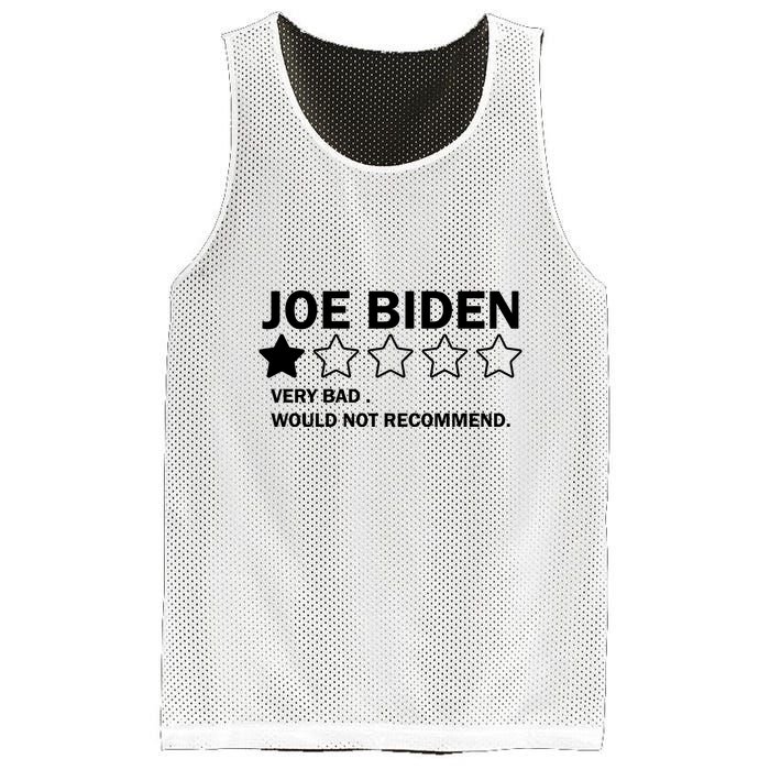Joe Biden One Star Review Very Bad Would Not Recommend Mesh Reversible Basketball Jersey Tank
