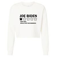 Joe Biden One Star Review Very Bad Would Not Recommend Cropped Pullover Crew