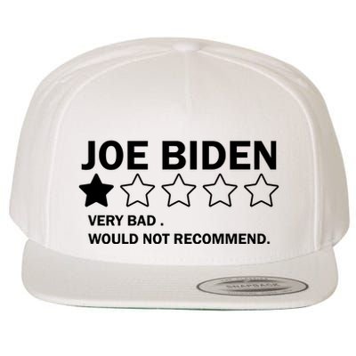 Joe Biden One Star Review Very Bad Would Not Recommend Wool Snapback Cap