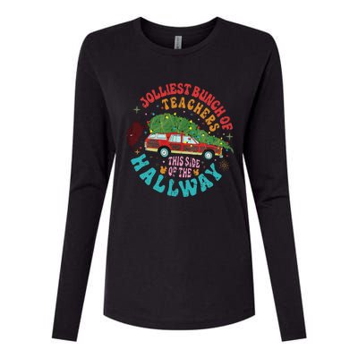 Jolliest Bunch Of Teachers This Side Of The Hallway Womens Cotton Relaxed Long Sleeve T-Shirt