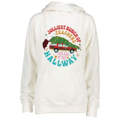 Jolliest Bunch Of Teachers This Side Of The Hallway Womens Funnel Neck Pullover Hood