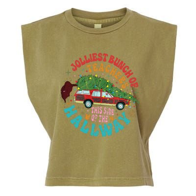 Jolliest Bunch Of Teachers This Side Of The Hallway Garment-Dyed Women's Muscle Tee