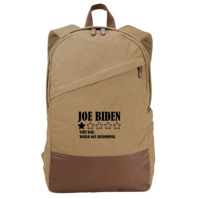 Joe Biden One Star Review Very Bad Would Not Recommend Cotton Canvas Backpack