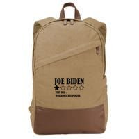 Joe Biden One Star Review Very Bad Would Not Recommend Cotton Canvas Backpack