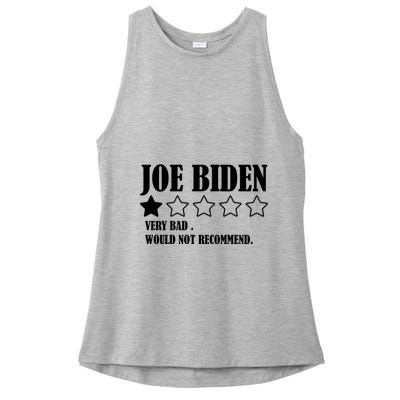 Joe Biden One Star Review Very Bad Would Not Recommend Ladies PosiCharge Tri-Blend Wicking Tank