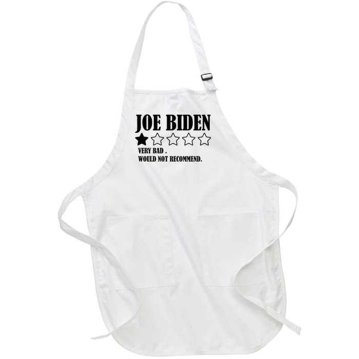 Joe Biden One Star Review Very Bad Would Not Recommend Full-Length Apron With Pockets