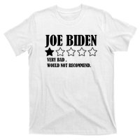 Joe Biden One Star Review Very Bad Would Not Recommend T-Shirt