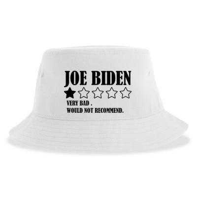Joe Biden One Star Review Very Bad Would Not Recommend Sustainable Bucket Hat