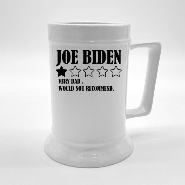 Joe Biden One Star Review Very Bad Would Not Recommend Beer Stein