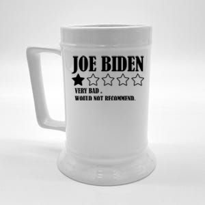 Joe Biden One Star Review Very Bad Would Not Recommend Beer Stein