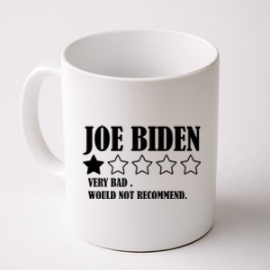 Joe Biden One Star Review Very Bad Would Not Recommend Coffee Mug