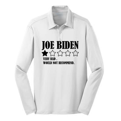 Joe Biden One Star Review Very Bad Would Not Recommend Silk Touch Performance Long Sleeve Polo