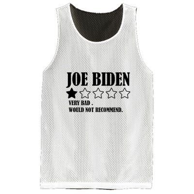 Joe Biden One Star Review Very Bad Would Not Recommend Mesh Reversible Basketball Jersey Tank