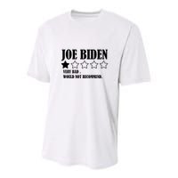 Joe Biden One Star Review Very Bad Would Not Recommend Youth Performance Sprint T-Shirt