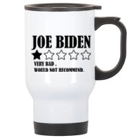 Joe Biden One Star Review Very Bad Would Not Recommend Stainless Steel Travel Mug