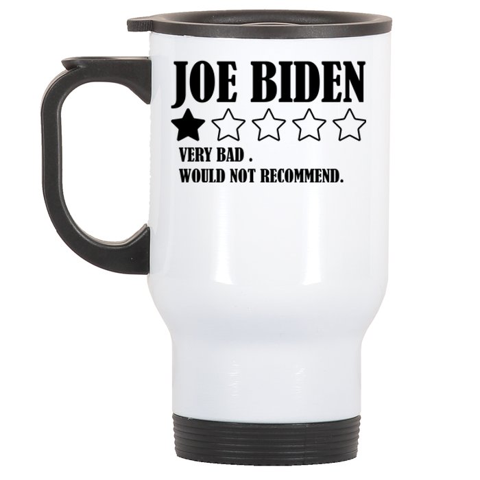 Joe Biden One Star Review Very Bad Would Not Recommend Stainless Steel Travel Mug