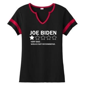 Joe Biden One Star Review Very Bad Would Not Recommend Ladies Halftime Notch Neck Tee