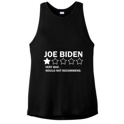 Joe Biden One Star Review Very Bad Would Not Recommend Ladies PosiCharge Tri-Blend Wicking Tank