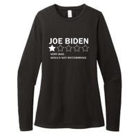 Joe Biden One Star Review Very Bad Would Not Recommend Womens CVC Long Sleeve Shirt