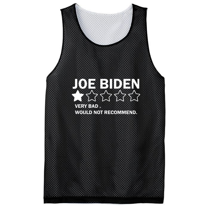 Joe Biden One Star Review Very Bad Would Not Recommend Mesh Reversible Basketball Jersey Tank