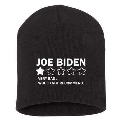 Joe Biden One Star Review Very Bad Would Not Recommend Short Acrylic Beanie