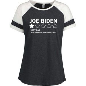 Joe Biden One Star Review Very Bad Would Not Recommend Enza Ladies Jersey Colorblock Tee