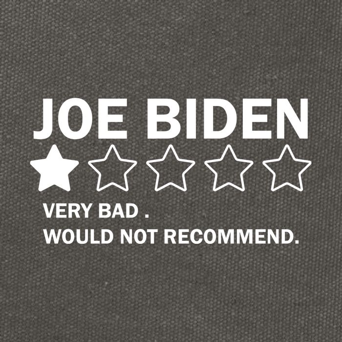 Joe Biden One Star Review Very Bad Would Not Recommend Cotton Canvas Backpack